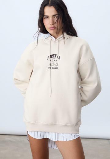 Пуловер с капюшоном