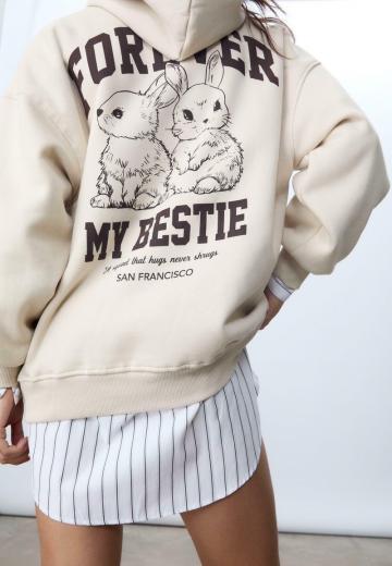 Пуловер с капюшоном