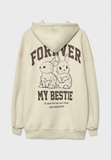 Пуловер с капюшоном