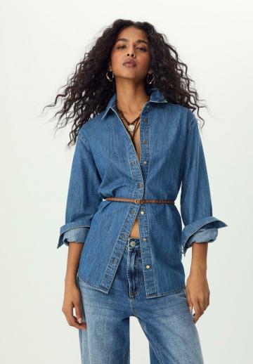 Джинсовая блузка