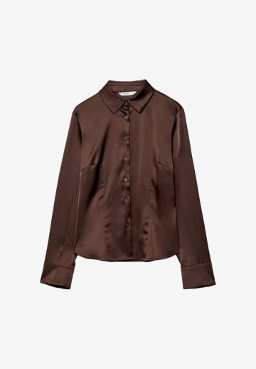 Атласная блузка