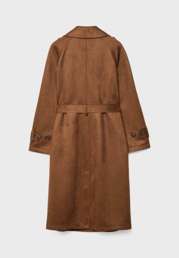 Пальто из искусственной кожи