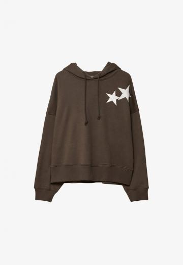 Пуловер с капюшоном