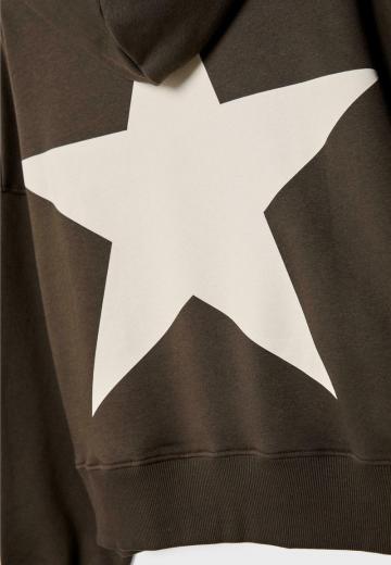 Пуловер с капюшоном