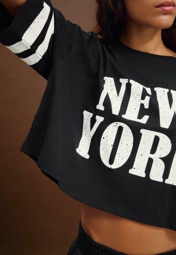 Майка с рукавом три четверти