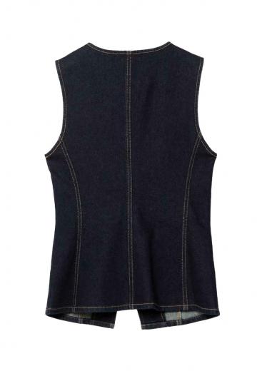 Джинсовая жилетка