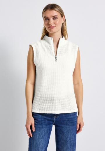 Пуловер без рукавов