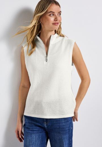 Пуловер без рукавов