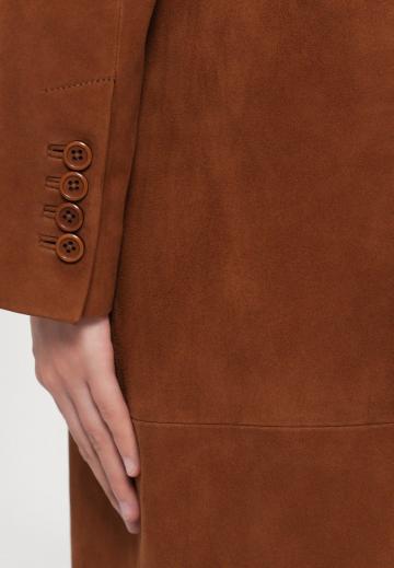 Кожаное пальто