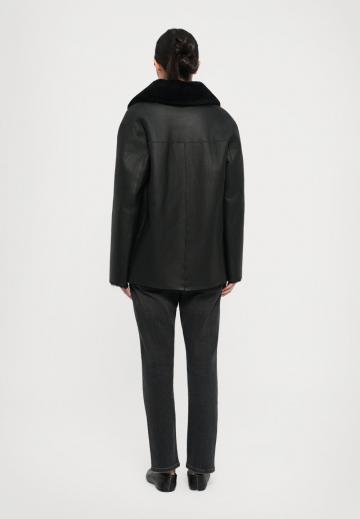 Кожаное пальто