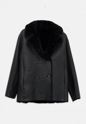 Кожаное пальто