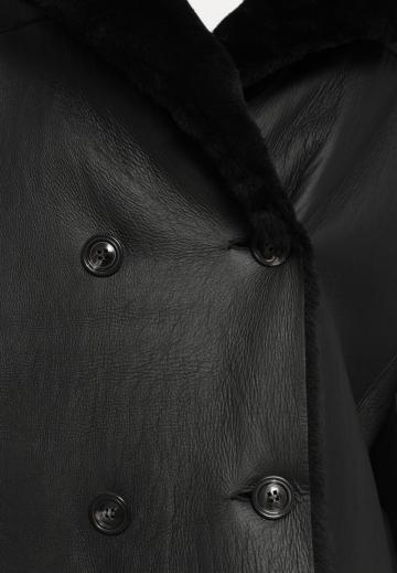 Кожаное пальто