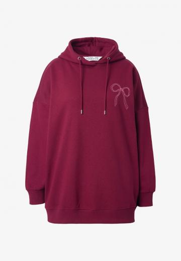 Пуловер с капюшоном