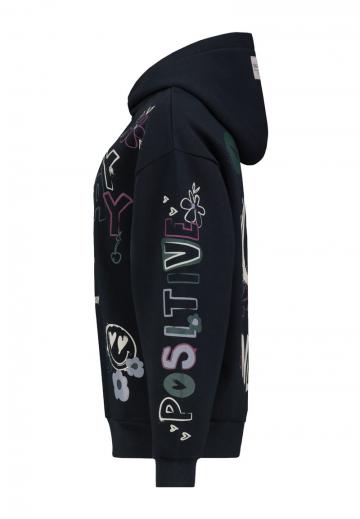 Пуловер с капюшоном