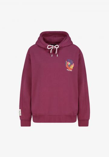 Пуловер с капюшоном