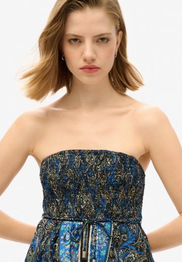 Платье без бретелек