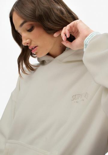 Пуловер с капюшоном