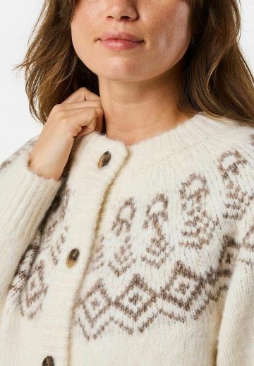 Жаккардовая вязаная кофта