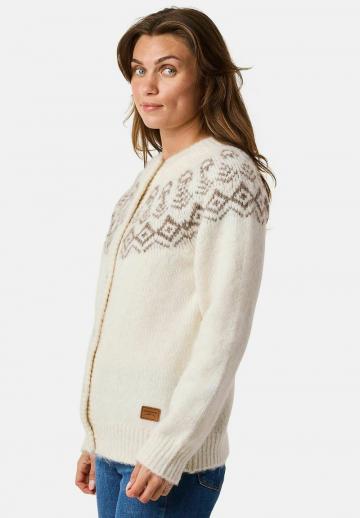 Жаккардовая вязаная кофта