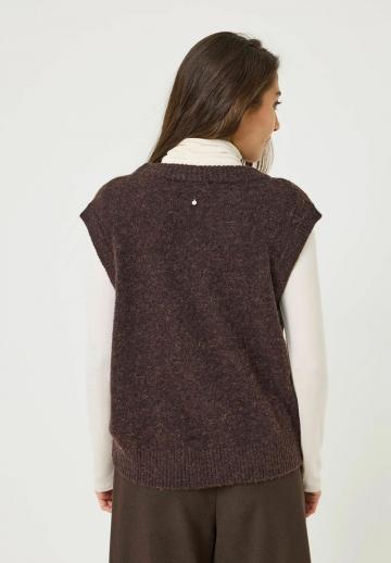 Пуловер с коротким рукавом