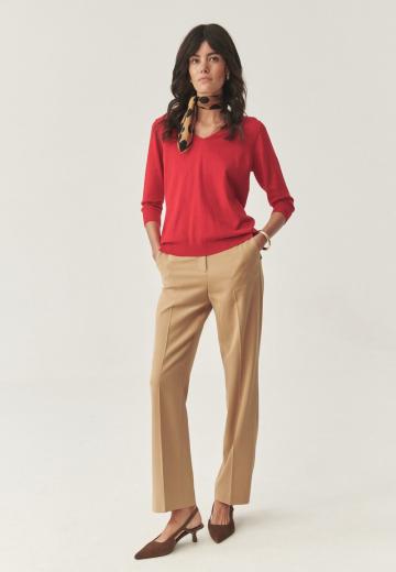 Пуловер с рукавом три четверти