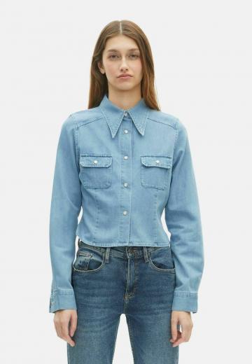 Джинсовая блузка