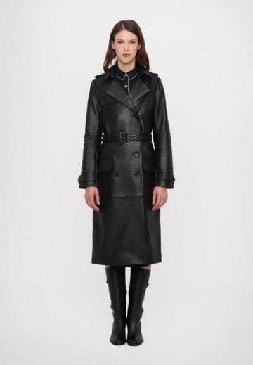 Кожаное пальто
