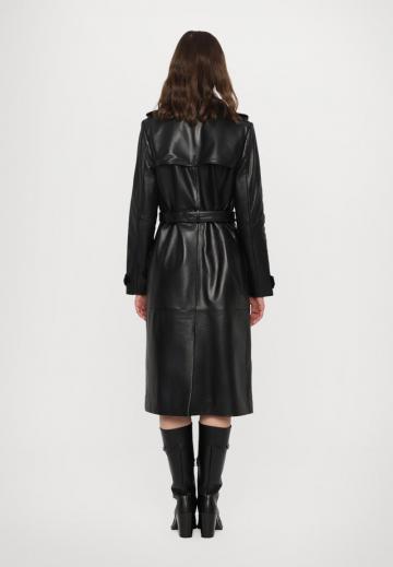 Кожаное пальто