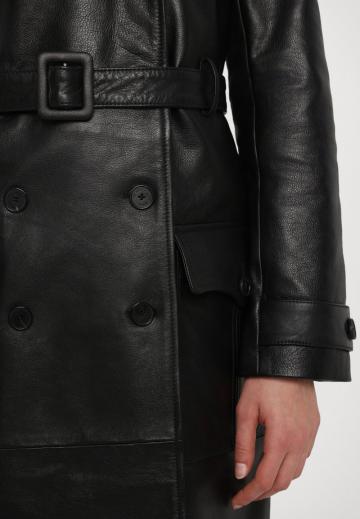 Кожаное пальто
