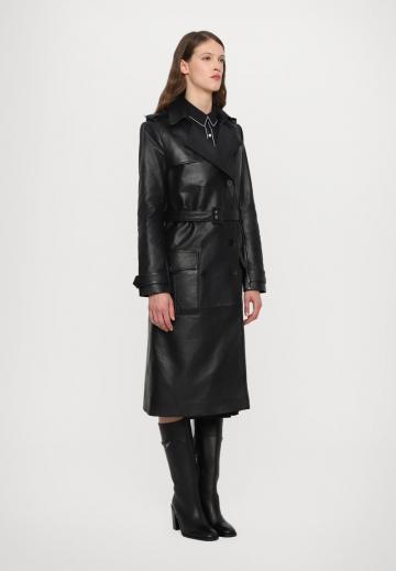 Кожаное пальто