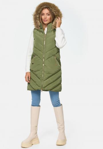 Длинный жилет