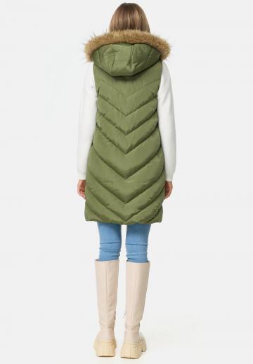 Длинный жилет