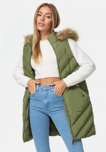 Длинный жилет