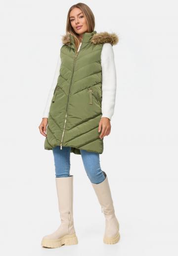 Длинный жилет