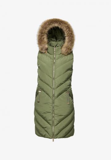 Длинный жилет