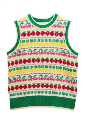 Пуловер без рукавов