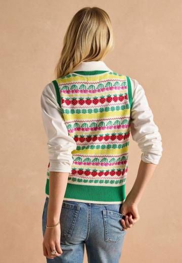 Пуловер без рукавов