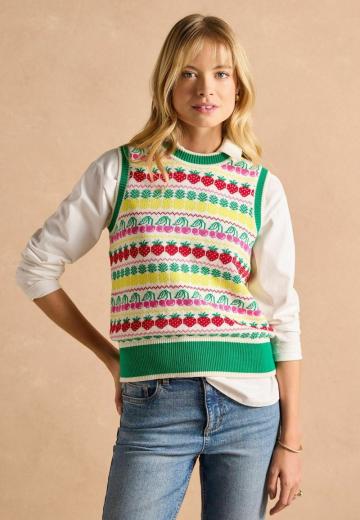 Пуловер без рукавов