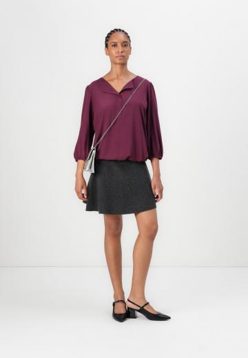 Атласная блузка