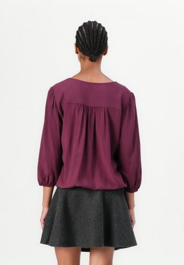 Атласная блузка