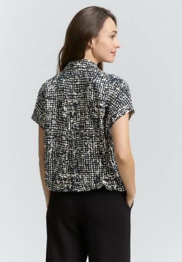 Атласная блузка