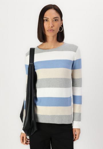 Пуловер в полоску