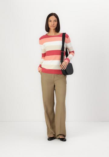 Пуловер в полоску