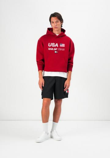 Пуловер с капюшоном