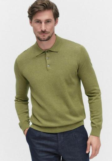 Поло с длинным рукавом