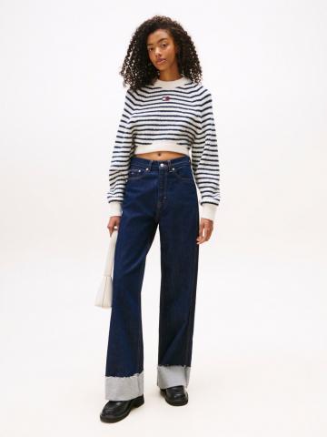 Пуловер в полоску