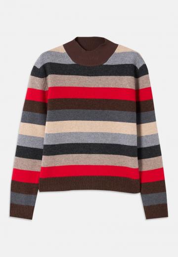 Пуловер в полоску