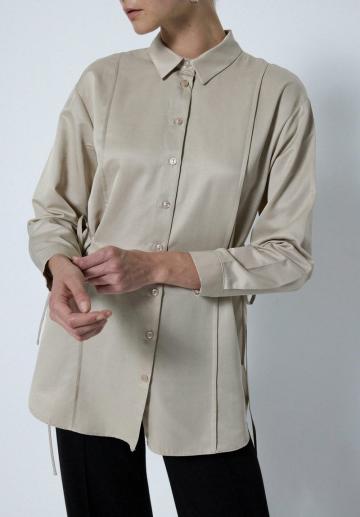 Атласная блузка