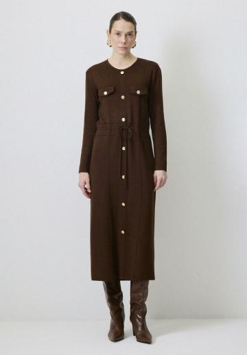 Вязаное платье