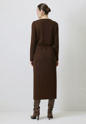 Вязаное платье